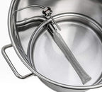 BREWSIE Stainless Steel Home Brew Kettle w/Dual Filtration. Equip with False Bottom Thermometer and Ball Valve for Brewing (16 Gal/ 64 QT)…