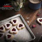 Last Confection 6 Cookie Baking Sheets 13" x 18" - Rimmed Aluminum Jelly Roll Trays - Half Sheet Pans