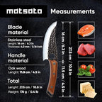 Matsato Chef Knife - Perfect Kitchen Knive for Cooking, Chopping. Japanese Steel Knife for Home, BBQ. For Balance & Control, 6.3 Inch