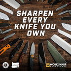 Work Sharp Precision Adjust Set Knife Sharpener value combo gift bundle with a Pivot Knife Sharpener