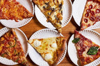 Bluetable 9 Inch Paper Plates Bulk – 1000 Count - Uncoated White 9” Dinner Plate Pizza Plate Decorative Craft Paper Plates Disposable Plates [1000 Pack/Case]