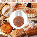 UFO Bread Lame Cutter for Homemade Sourdough,Bread Scorer Tool for Sourdough with 5 Blades and Storage Cover,Slashing Tool Bread Cutting Knife for Artisan Bread and Makers (Circle-red)