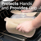 RITZ Terry Potholder & Hot Pad: Unparalleled Heat Resistant, Durable 100% Cotton – Ergonomically Designed for Optimal Grip – Easy-Care Machine Washable – 4-Pack, Latte