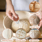 UFO Bread Lame Cutter for Homemade Sourdough,Bread Scorer Tool for Sourdough with 5 Blades and Storage Cover,Slashing Tool Bread Cutting Knife for Artisan Bread and Baguette Makers,Lines