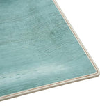 Carlisle FoodService Products Grove Reusable Plastic Plate Square Plate with Rim for Home and Restaurant, Melamine, 10.5 Inches, Aqua, (Pack of 12)