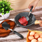 Silicone Cookie Spatula Turner 2 Pack Mini Brownie Spatula Flexible Kitchen Small Silicone Turner for Nonstick Cookware Heat Resistant No Scratch Flipper for Egg Pancake(Grey)
