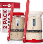 KNEADACE Bread Lame & Sourdough Starter 34oz Pro Jar Double Pack