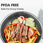 Hybrid Pans Set Nonstick with 2Lid, 8&10&12 Inch Nonstick Frying Pans Set, Dishwasher Induction Oven Broiler Safe Stainless Steel Skillet, PFOA Free Kitchen set