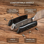 KYOKU Chef Knife - 8"- Shogun Series Japanese VG10 Steel Core Hammered Damascus Blade Kitchen Knife - with Sheath & Case
