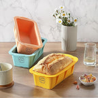 Silicone Bread Loaf Pan, 3 PCS Silicone Loaf Pans for Baking, Non Stick Bread Pans for Homemade Bread, Brownies, Cakes, Dishwasher Safe (3 Colors, Nesting Design)