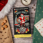 Bones Coffee Company Jingle Bones, Caramel Vanilla Coconut Flavored Coffee, Medium Roast Low Acid Arabica Beans Compatible with Auto drip and French Press Coffee Maker, 12 Oz Ground