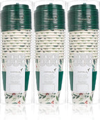 Papyrus Disposable Tabletop Dinnerware Set - Elegant and Sturdy Disposable Cups for Any Occasion, Holiday Foliage, Cups