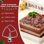Flat Beater K45B Stainless Steel Attachment -Stainless Steel K45B Kitchen Mixer Paddle Attachment Perfectly Fit for 4.5 QT Tilt-Head Stand Mixer Beater K45SS by MIFLUS