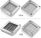 New Star Foodservice 43204 Commercial Grade French Fry Cutter with Suction Feet, 1/2 Inch and 3/8 Inch Blades, Limited Edition Black