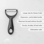 A Bar Above Stainless-Steel Citrus Peeler, Premium Fruit Peeler for Oranges, Lemons, and Limes, Bartender Garnish Tool for Cocktails, Professional Grade Zester, Durable Bar Tool for Home and Bar Use