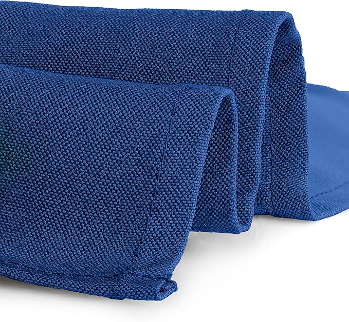 Gee Di Moda Rectangle Tablecloth - 90 x 132 Inch Royal Blue Table Cloth for 6 Foot Table with Floor-Length Drop - Heavy Duty Washable Fabric - 6 Ft Buffet Table, Holiday Party, Wedding & Baby Shower